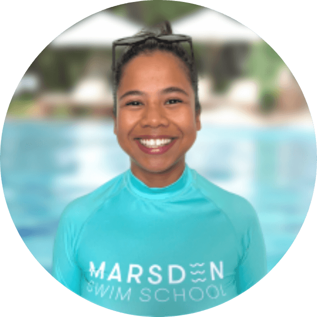 Hidayah Nurul, Swimming Teacher at Marsden Swim School, certified by ASCTA and holding CPR and AED certifications, specializing in swimming lessons and water safety.
